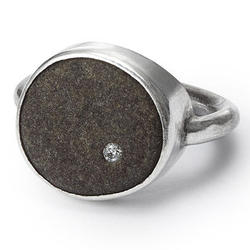 Solitaire Pebble Ring