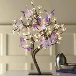 Beguiling Butterflies Lighted Tree Decoration
