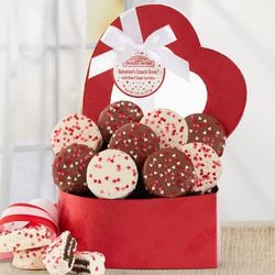 White Chocolate Covered Valentine Oreo Cookies Gift Box