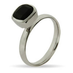 Stackable Reflections Onyx Ring