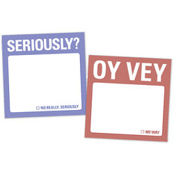 Seriously and Oy Vey Mini Sticky Notes