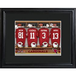 Arizona Cardinals Locker Room Framed Personalized Print