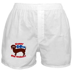 Old Weiner 60th Birthday Boxer Shorts