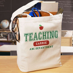 Teaching Personalized Canvas Tote Bag