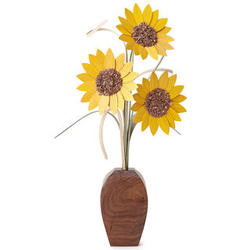 Decorative Wood Sunflowers