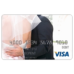 Bride and Groom Visa Gift Card