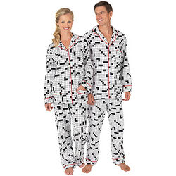 Matching Family Crossword Puzzle Cotton Pajamas