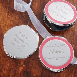 Bridal Party Engraved Compact Mirror