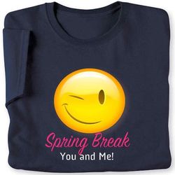 Personalized Winking Smiley Face Emoji T-Shirt