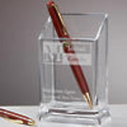 Sophisticated Style Personalized Office Pen & Pencil Holder
