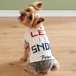 Personalized Let it Snow Pet Sweater