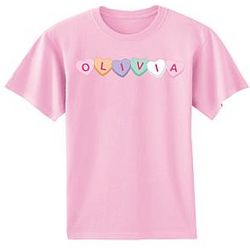 Personalized Conversation Hearts T-Shirt