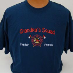 Firefighter's Personalized Embroidery Family Shirt