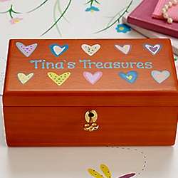 Personalized All Her Treasures with Lock and Key