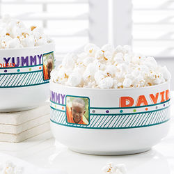 Personalized Super Tasty Photo Snack Bowl