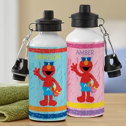 Elmo At The Beach Personalized Sesame Street Water Bottle