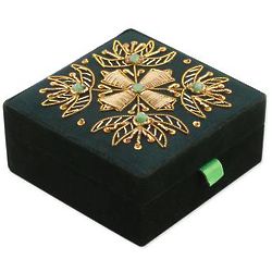 Forest Glamour Beaded Jewelry Box