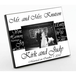 Personalized Mr. And Mrs. Wedding Picture Frame