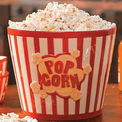Large Ceramic Popcorn Bowl