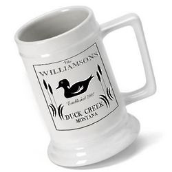 Personalized Wood Duck Stein