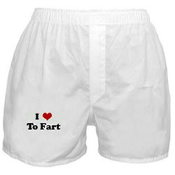 I Love to Fart Boxer Shorts