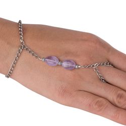 Amethyst Chain Bracelet and Ring