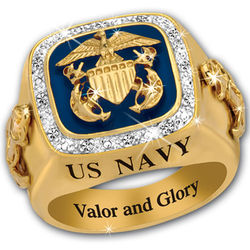 Valor and Glory US Navy Ring