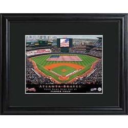 Atlanta Braves Personalized Ballpark Print with Matted Frame