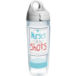 Nurses Call the Shots Wrap with Lid Water Bottle