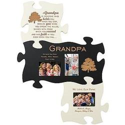 Personalized Grandpa Puzzle Starter Set with Painted Finish