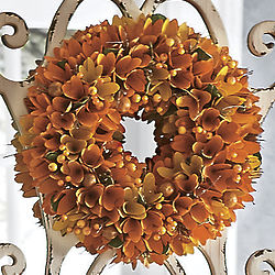 Autumn Wood Curl Wreath