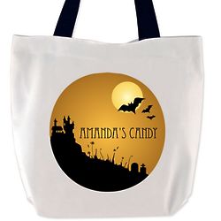 Personalized Spooky House Treat Bag