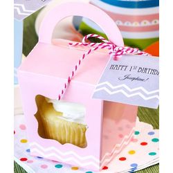 Cupcake Totes with Personalized Birthday Tags