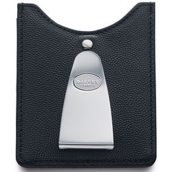 Black Leather Credit Card Case and Money Clip