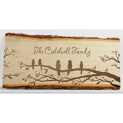 Welcome To Our Nest Personalized Basswood Plank Sign