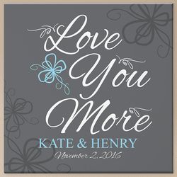 Personalized More in Love Canvas Print