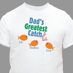 Greatest Catch Personalized Fishing T-Shirt