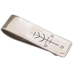 Luck Will Follow Me Stainless Steel Money Clip