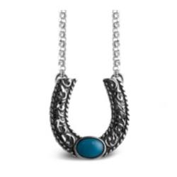 Turquoise Horseshoe Necklace main image 0