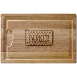 Personalized Checkerboard Carving Board