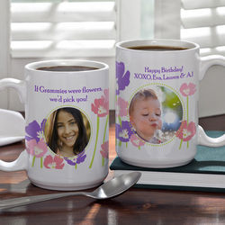 Just for Her Personalized Three Photo Mug