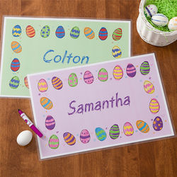 Easter Eggs Personalized Laminated Placemat
