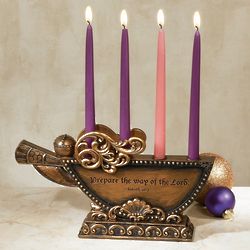 Angel Advent Candleholder Set