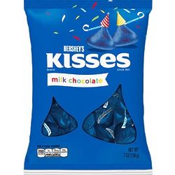 Hershey's Dark Blue Chocolate Kisses - 7 Ounce Bag