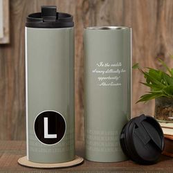 Personalized Sophisticated Quotes Travel Tumbler