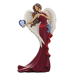 Thomas Kinkade Heart Health Awareness Angel Figurine