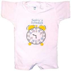 Personalized "Baby's Schedule" Romper