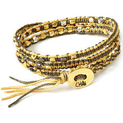 Chai Silk and Beaded Bracelet