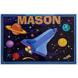 Kid's Personalized Spaceship Placemat