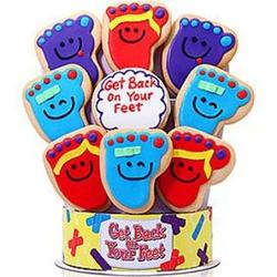 Get Back On Your Feet 9 Piece Cookie Bouquet